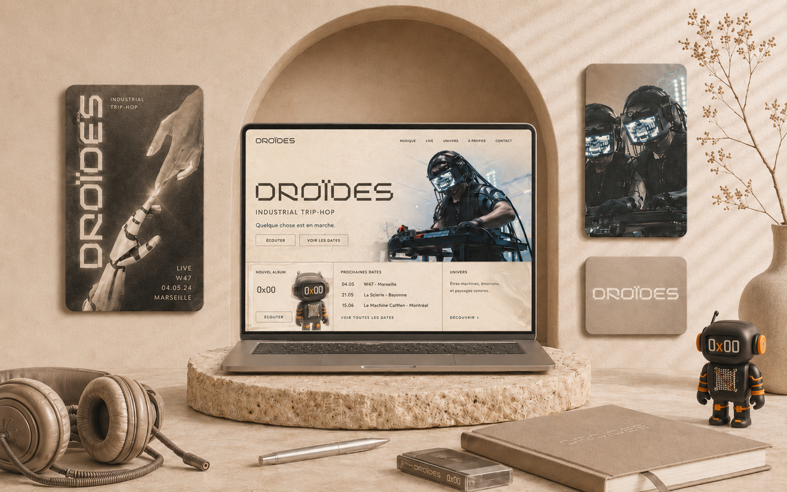 Visuel Groupe Droïdes pour une expérience réelle de contenus social media et éditoriaux